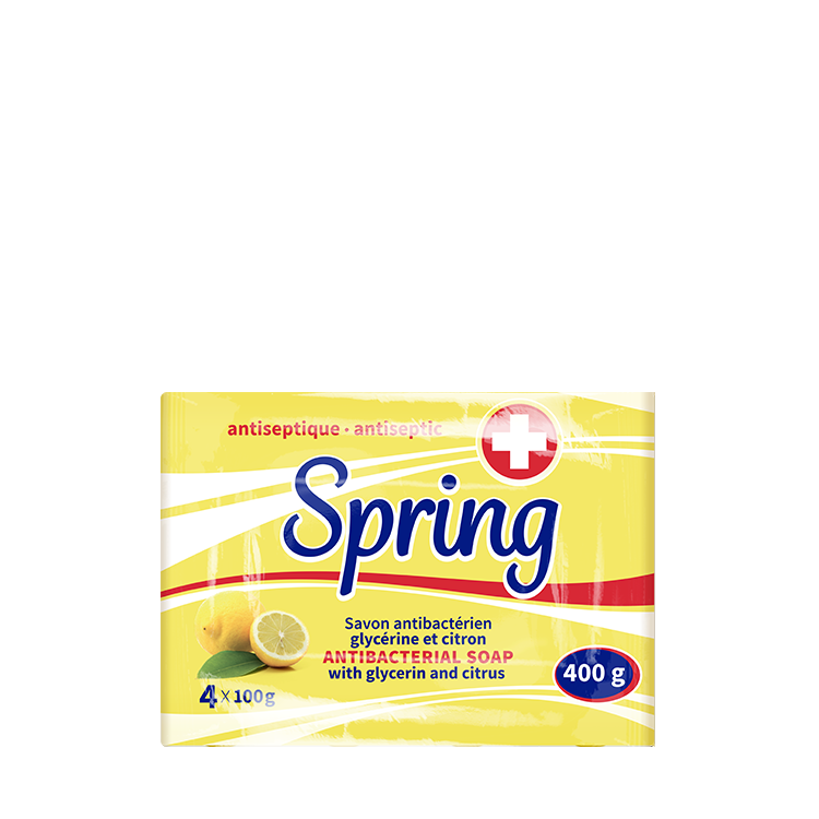 Spring savon antibactérien glycérine & citron